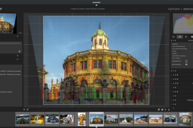 darktable screenshot